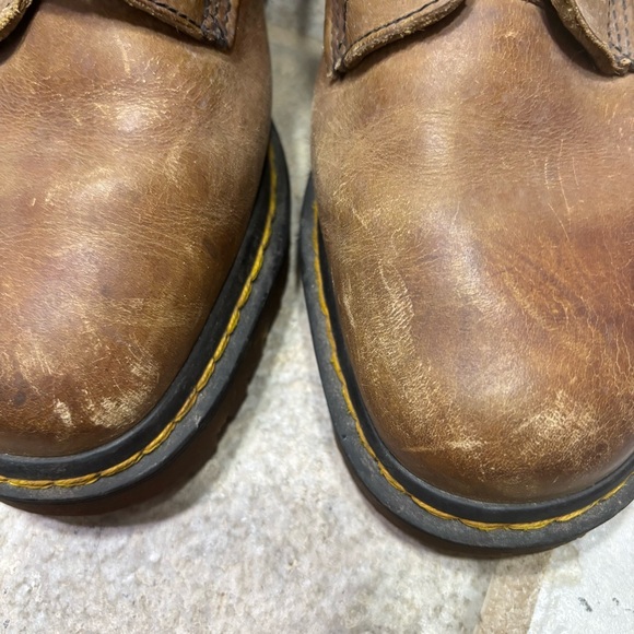 Dr Martens Air Wair Leather Work Boots Men’s 5 Brown Made in England - Picture 9 of 9